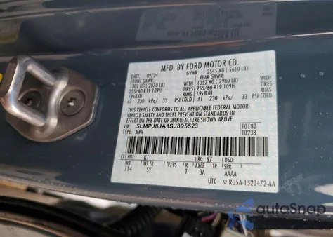 2025 Lincoln Nautilus Premiere from USA, damaged, VIN 5LMPJ8JA1SJ895523